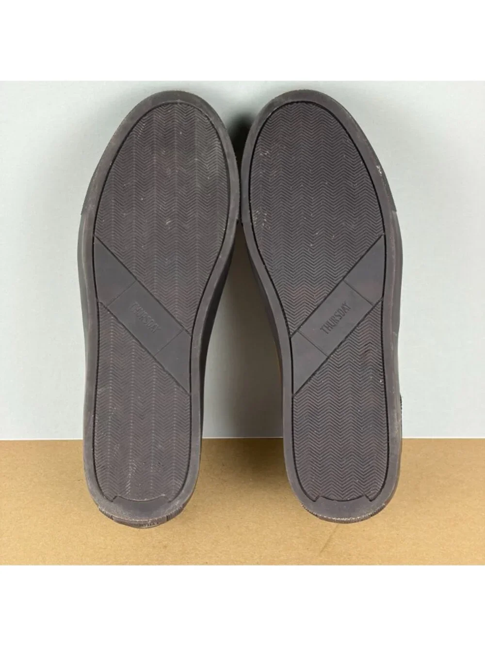 Thursday Everyday Court Low Top Leather Shoes Mens 8 Brown Two Tone
